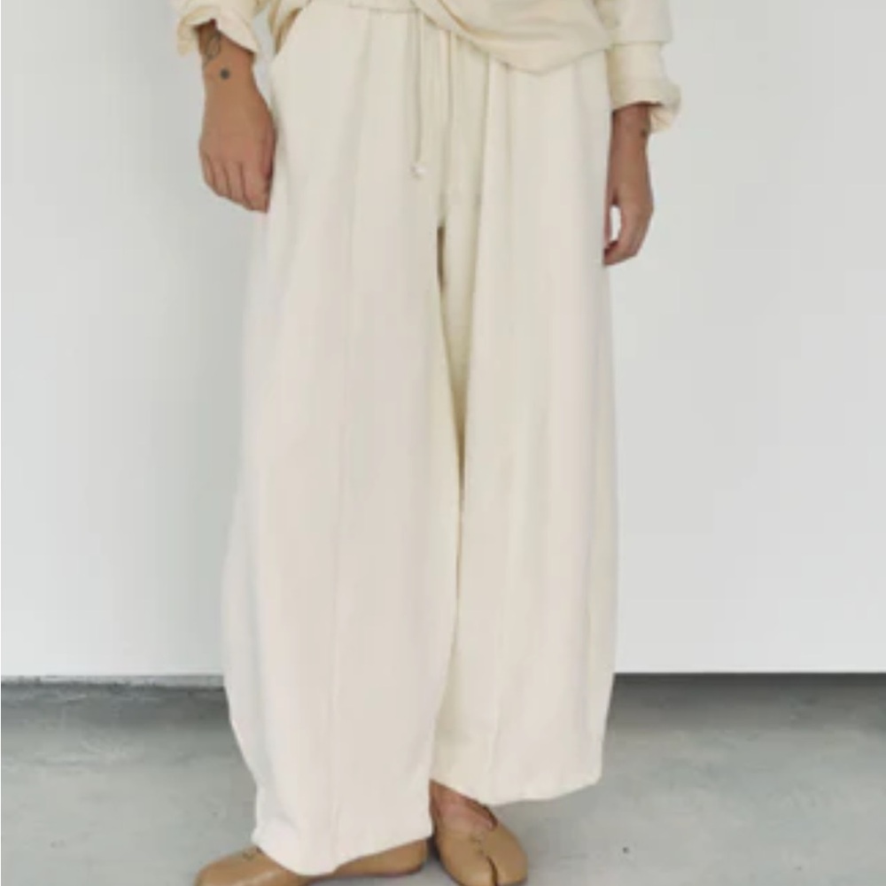 Boheme Cream Wide-Leg Pants